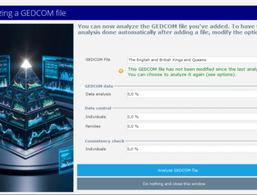 Genealogical Data Analysis - Analyzing a GEDCOM file