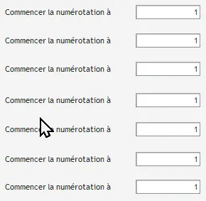 GEDCOM Renumber - Choix du début de la numérotation